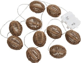 Catena luminosa LED con alimentazione a batteria numero lampadine 10 pz lunghezza totale 180 cm Carlisle – House Nordic