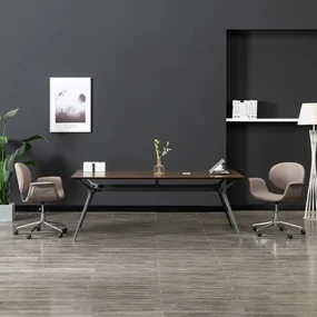 Sedia da ufficio girevole grigio talpa in tessuto