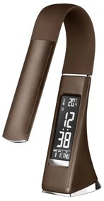 Brilagi - Lampada da tavolo dimmerabile a LED con display PELLE LED/7W/230V marrone