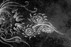 Carta da parati – Disegno straordinario in bianco e nero