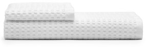 Kave Home - Telo da bagno Zinnia 100% cotone bianco 30 x 50 cm
