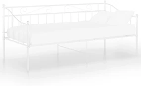 Telaio divano letto bianco in metallo 90x200 cm