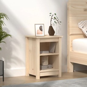 Comodino 40x35x55 Cm İn Legno Massello Di Pino /