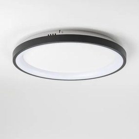 Brilagi - LED dimmerabile plafoniera FALCON SLIM LED/42W/230V Ø 50 cm nero + telecomando