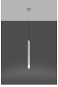 Lampadario bianco in metallo ø 8 cm Vittoria – Sollux