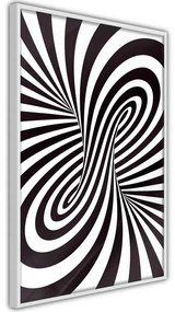 Poster Black and White Swirl