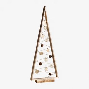 Albero di Natale in legno con luci LED Niorb Style NATURAL - Sklum