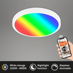 Brilo - Plafoniera LED RGBW dimmerabile 20W, 230V, 2200-6500K, Ø 27 cm