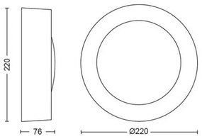 Philips 17465/47/P7 - LED RGB Lampada da esterno Hue DAYLO LED/15W/230V IP44