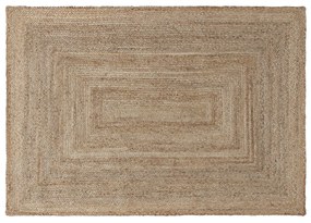 Tappeto beige in juta 230x160 cm Frame