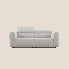 Giotto Divano modulare con opzione relax elettrico in microfibra effetto velluto impermeabile T09