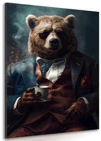 Quadro su tela – Gangster animale orso