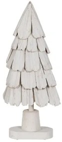 Albero di Natale Bianco Legno di paulownia 34 x 19 x 80 cm