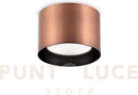 Spike tondo faretto 1 luce attacco gx53 lampadina inclusa rame