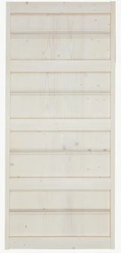Anta per porta scorrevole Storage in legno massello bianco, L 96 x H 215 cm spessore 64 mm, apertura reversibile