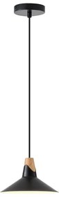 Lampadario a sospensione con filo 1xE27/15W/230V nero