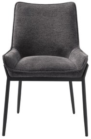 Sedia da pranzo grigio scuro Calgary - Unique Furniture