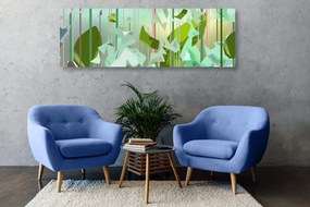 Quadro su tela – Foglie astratte del paradiso