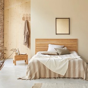 Tikamoon - Testata per letto in legno di teak 165 cm Minimalys