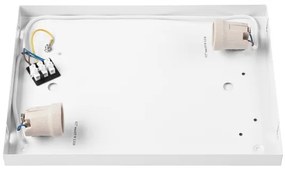 Plafoniera NATURAL SQUARE 2xE27/15W/230V 35x35 cm pino