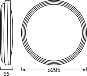 Osram - Plafoniera LED ORBIS HELMAN LED/16W/230V Ø 29,5 cm argento