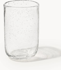 Set di 4 bicchieri in vetro soffiato con bolle d'aria Hippolyte