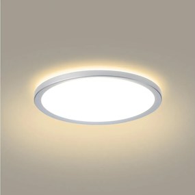 Brilagi - Lampada da soffitto per bagno ULTRASOTTILE LED/12W/230V Ø 22,5 cm argento IP54