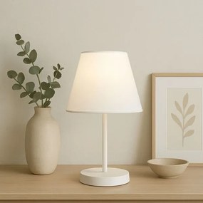 Lampada da tavolo AYD 1xE27/40W/230V bianca