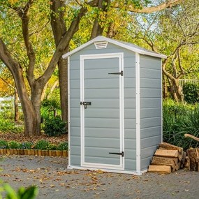 Casetta Da Giardino In Resina 129x103x196H Cm Manor 4x3 Grigio Keter