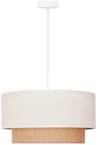 Duolla - Lampadario a sospensione con filo BOHO 1xE27/40W/230V diametro 45 cm color crema/marrone