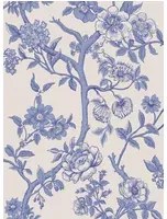 Cole & Son Carta da parati Paradise Tree - Cornflower Blue and Soft White