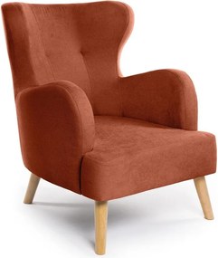 Poltrona in colore mattone Noemye - Bonami Essentials