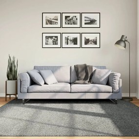 Tappeto Shaggy Pamplona A Pelo Lungo Moderno Verde 200x200 Cm /