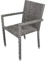 Sedie da giardino Esterno Braccioli Polyrattan Struttura Acciaio Imperial Coveri Colore: Wisher con braccioli