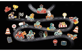 Magneti in legno - Veicoli - 24 pz