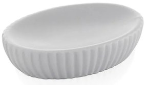 Portasapone da appoggio grigio Gedy serie Marika in ceramica