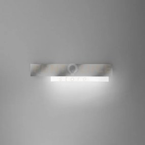 Doha a/g - applique acciaio a led 3000k 2100lm 25w alluminio e meta...