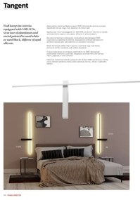 Redo 01-2201 - Applique LED TANGENT LED/14W/230V 3000K nera
