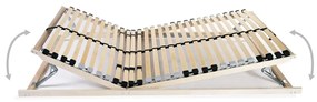 Reti a doghe 2 pz 7 zone con 28 doghe in legno 70x200 cm