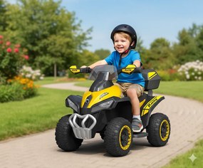 Mini Quad Elettrico per Bambini 6V Kidfun Invictus Giallo...