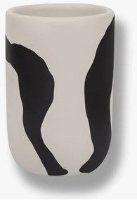 Tazza in ceramica bianca e nera per spazzolini da denti Icon - Mette Ditmer Denmark
