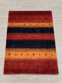 Loribaft Tappeto 60 x 80 Giallo (Iran) Annodato A Mano