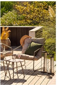 Set di mobili da giardino beige imbottito per 4 persone Nilo – House Nordic