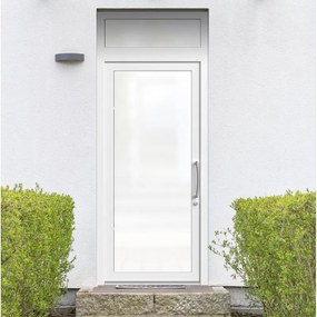 Portoncino d'ingresso Condo13 con vetro L 90 x H 210 cm in PVC bianco, apertura spingere a sinistra