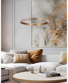 Lampadario LED a sospensione con filo HASHIM LED/34W/230V diametro 60 cm rame