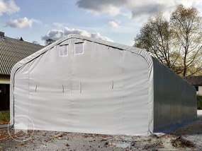 TOOLPORT 7x21m tenda garage 2,6m, PVC 850, grigio, senza statica - (99499)