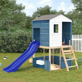 Scivolo Per Bambini Blu 175x38x23 Cm İn Polipropilene /