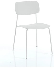 Sedie da pranzo bianche in un set di 2 Primary - Tomasucci