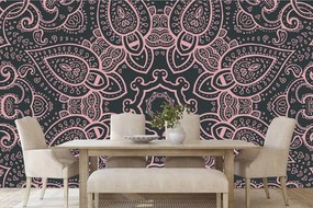 Carta da parati – Mandala con tocco indiano in rosa