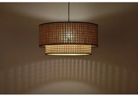 Duolla - Lampadario a sospensione con filo BOHO 1xE27/15W/230V diametro 45 cm beige/rattan